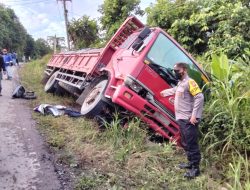 Seorang Pengendara Motor Tewas Terlindas Mobil Truk Dekat PT BJU