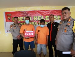 Dua Pengedar Sabu Diringkus Satresnarkoba Polres Berau