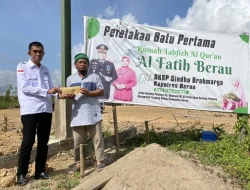 Apresiasi Pembangunan Rumah Tahfiz Alquran Al-Fatih, Ketua DPD Partai Perindo Berau Agus Uriansyah Salurkan Bantuan