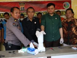 Polres Berau Lakukan Pemusnahan Sabu