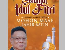 KETUA DPC HANURA BERAU SURIANSYAH MENGUCAPKAN SELAMAT HARI RAYA IDUL FITRI 1444H