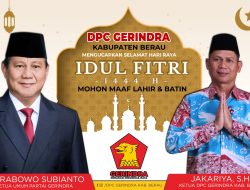 JAKARIYA,S.H KETUA DPC PARTAI GERINDRA BERAU MENGUCAPKAN SELAMAT HARI RAYA IDUL FITRI 1444H