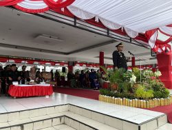 Upacara HUT Bhayangkara ke-77, Kapolres Berau Berharap Bumi Batiwakkal Selalu Dalam Situasi Aman Dan Kondusif