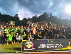 Bupati Berau Resmi Menutup Ajang Perlombaan Turnamen Sepak Bola Bupati CUP U-17 2023