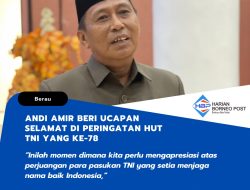 Andi Amir Beri Ucapan Selamat di Peringatan HUT TNI Yang Ke-78