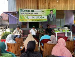 Beberapa Aspirasi Berhasil Warnai Reses Yang Di Gelar Oleh H.Saga