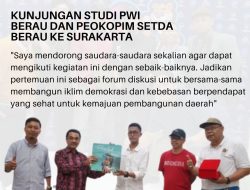 Kunjungan Studi PWI Berau dan Prokopim Setda Berau Ke Surakarta