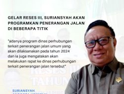 Gelar Reses lll, Suriansyah Akan Programkan Penerangan Jalan Di Beberapa Titik