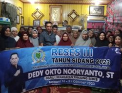 Normalisasi Drainase Menjadi Pewarna di Reses Yang Digelar Dedy Okto Nooryanto