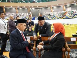 Hadiri Pisah Sambut Gubernur Kaltim,Pesan Isran-Hadi Jadi Perhatian Bupati