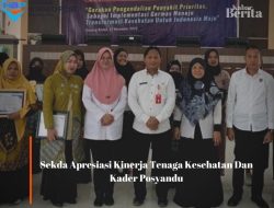 Sekda Apresiasi Kinerja Tenaga Kesehatan Dan Kader Posyandu
