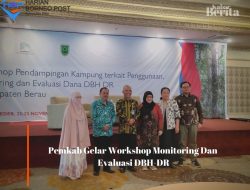 Pemkab Gelar Workshop Monitoring Dan Evaluasi DBH-DR