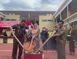 Barang Bukti Sebanyak 124 perkara Berhasil Dimusnahkan Oleh Kejari Berau