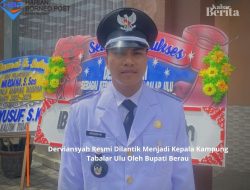 Derviansyah Resmi Dilantik Menjadi Kepala Kampung Tabalar Ulu Oleh Bupati Berau
