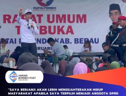 Melalui H.Agus Uriansyah S.Pd Perindo Berau Sampaikan Program Kesejahteraan Masyarakat di Rapat Umum Terbuka Perindo 