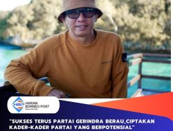 Sekertais Komisi III DPRD Berau Berau Beri Ucapat Selamat Ulang Tahun Pada Partai Gerindra Berau