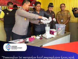 Seberat 643,61 Gram Narkotika Jenis Sabu Berhasil Dimusnahka Polres Berau Melalui Jajaranya