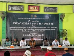 Kepala Lapas Kelas IIA Samarinda bersama para WBP Memperingati Perayaan Isra Miraj