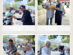 Gelar Jumat Berkah, jurnalist Samarida Bagikan Ratusan Paket Minyak Goreng