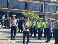 Polresta Samarinda Adakan Upacara Persiapan Operasi Keselamatan dalam Berkendara