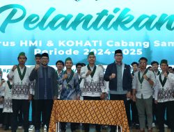 Walkot Samarinda Hadiri Pelantikan Pengurus HMI Cabang Kota Samarinda Periode 2024/2025