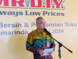 Wali Kota Samarinda, Melalui Ketua DPMPTSP Hadiri Pembukaan Toko MR. DIY Ke 800