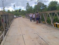 Maksimal Bobot 20 Ton, Jembatan Bailey di Tanjung Batu Sudah Bisa Dilalui Roda 2 dan 4