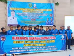 KSBSI Kabupaten Berau lakukan deklarasi damai sambut pilkada 2024 di ruang pertemuan Pagon Hotel Parama