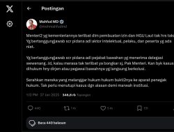 Mahfud Sebut, Menteri Dari Kementerian Terlibat Pagar Laut Tak Perlu Takut