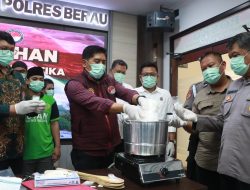 Musnahkan 1,5 Kilogram Sabu, Polres Berau Tegaskan Komitmen Perangi Narkoba