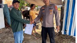 Jelang Iduladha, Asosiasi Pekerja Pasir dan Koral Berau Serahkan Hewan Kurban ke Polres Berau