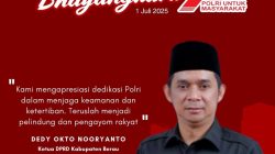 Ketua DPRD Berau Sampaikan Ucapan Dirgahayu Bhayangkara ke-79: Harap Polri Semakin Humanis dan Profesional