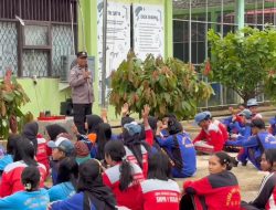 Polsek Segah Edukasi Pelajar SMKN 5 Berau tentang Bijak Bermedia Sosial