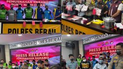 Polres Berau Musnahkan 1,3 Kg Sabu dari 8 Kasus, Wakapolres: Bukti Komitmen Perang Total terhadap Narkoba