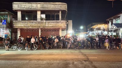 Puluhan Pesepeda Ramaikan Berau Night Ride, Kampanyekan Kesetaraan Pengguna Jalan