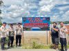 Sat Polair Polres Berau Pasang Peringatan Habitat Buaya