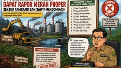 64 Perusahaan di Kaltim Dapat Rapor Merah PROPER, Sektor Tambang dan Sawit Mendominasi