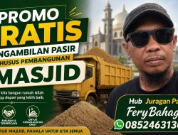 Juragan Pasir FeryBahagia Berbagi Pasir Gratis untuk Pembangunan Masjid di Berau
