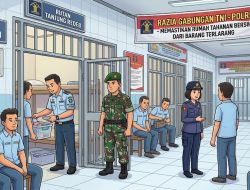 Razia Gabungan di Rutan Tanjung Redeb, TNI-Polri Pastikan Hunian Warga Binaan Bersih dari Barang Terlarang