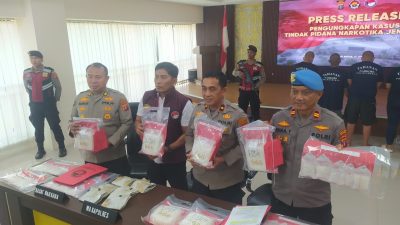 Polres Berau Bongkar Jaringan Sabu 8 Kilogram, Dikendalikan Napi dari Dalam Lapas Tarakan