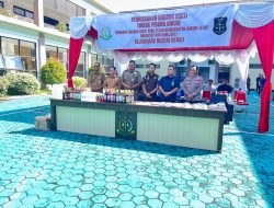 Kejari Berau Musnahkan Barang Bukti 130 Perkara, Kasus Narkotika Masih Mendominasi