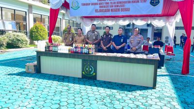 Kejari Berau Musnahkan Barang Bukti 130 Perkara, Kasus Narkotika Masih Mendominasi