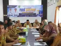 179 Aparatur Kampung di Pesisir Berau Jalani Tes Urine, Pemkab Perkuat Benteng Antinarkoba